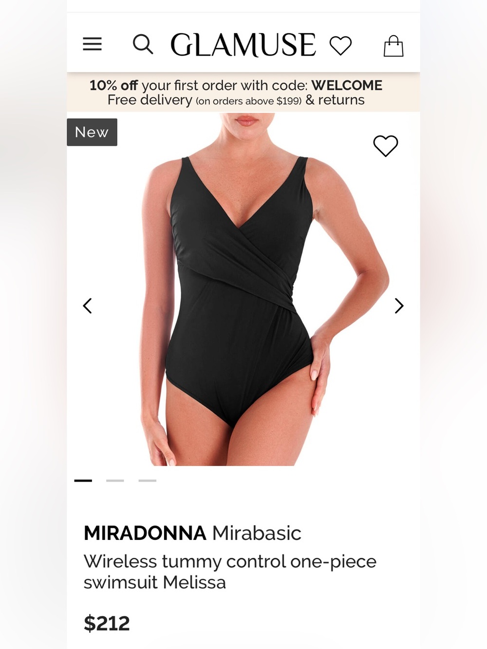 Miradonna Miraclesuit Black Ruched One-Piece Swimsuit, size 14,NWOT - Picture 10 of 10